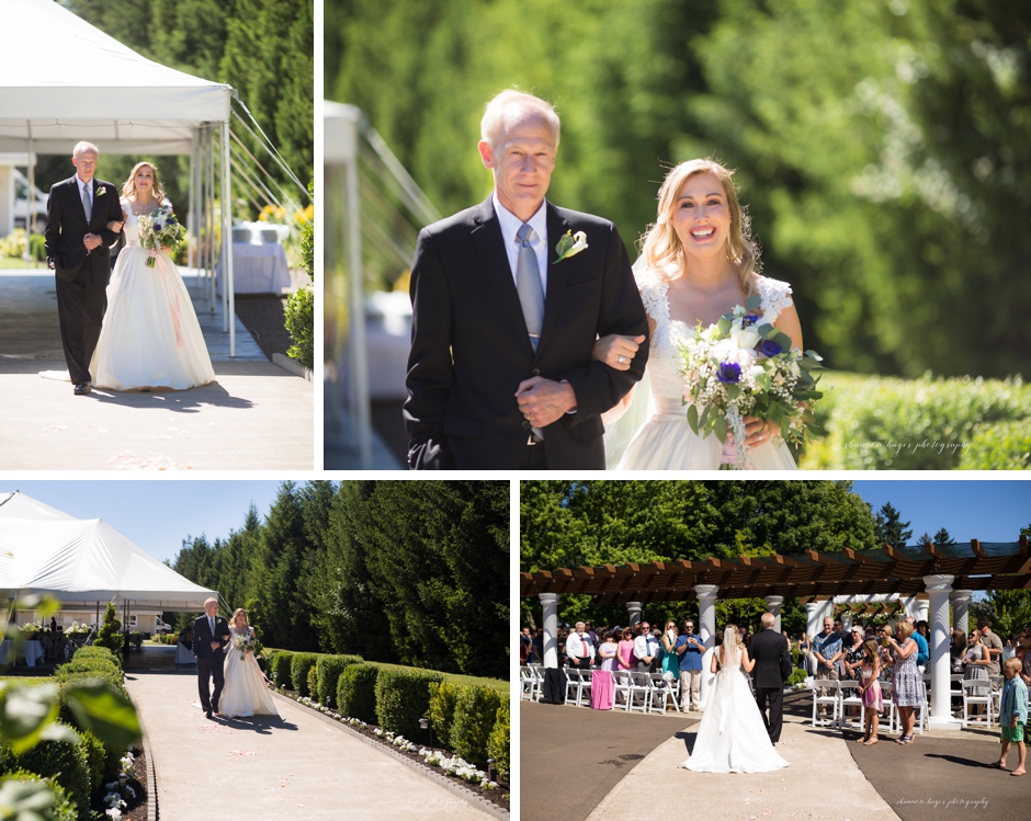 ceremony at the water oasis, portland wedding photographer, shannon hager photography