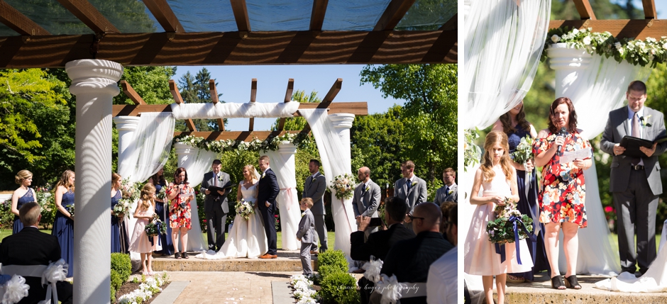 ceremony at the water oasis, portland wedding photographer, shannon hager photography