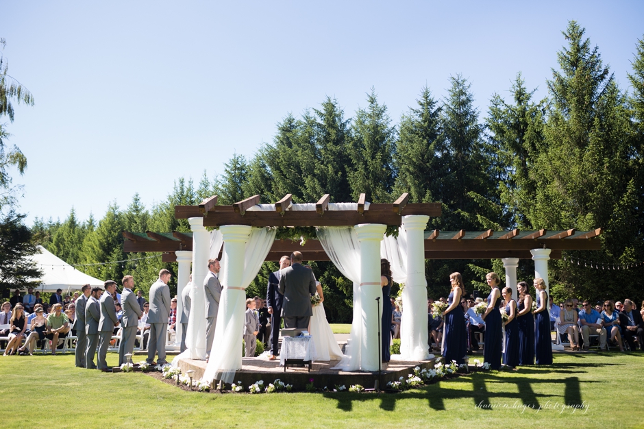 ceremony at the water oasis, portland wedding photographer, shannon hager photography