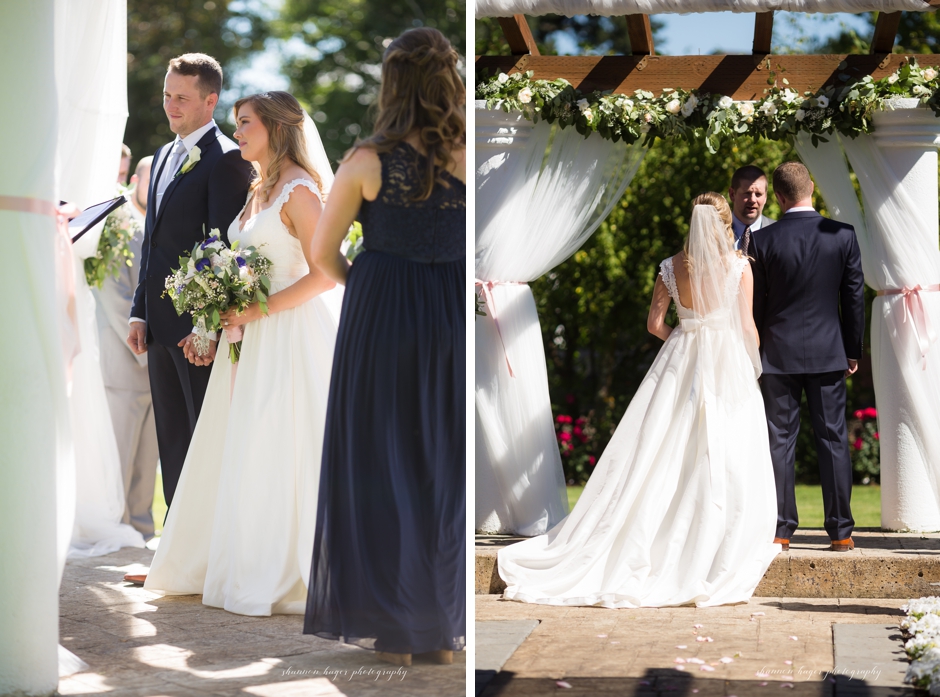 ceremony at the water oasis, portland wedding photographer, shannon hager photography