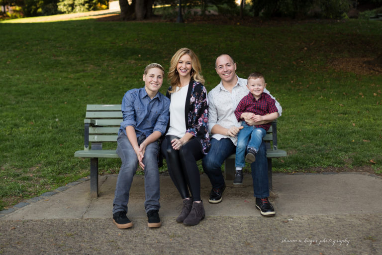 cathedral park portland fall family session, portland family photographer, shannon hager photography