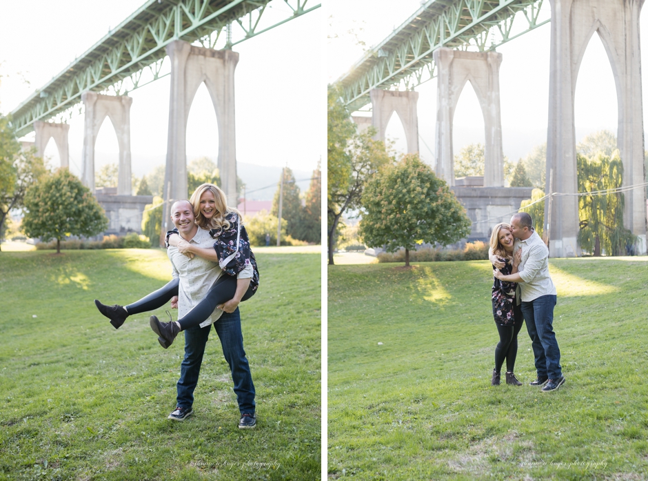 cathedral park portland fall family session, portland family photographer, shannon hager photography