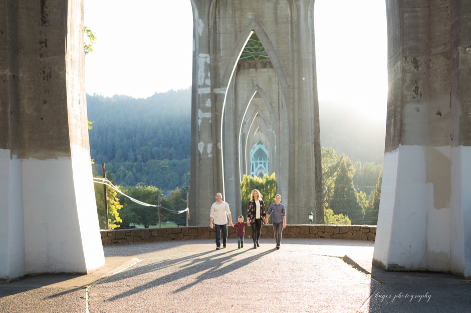 cathedral park portland fall family session, portland family photographer, shannon hager photography