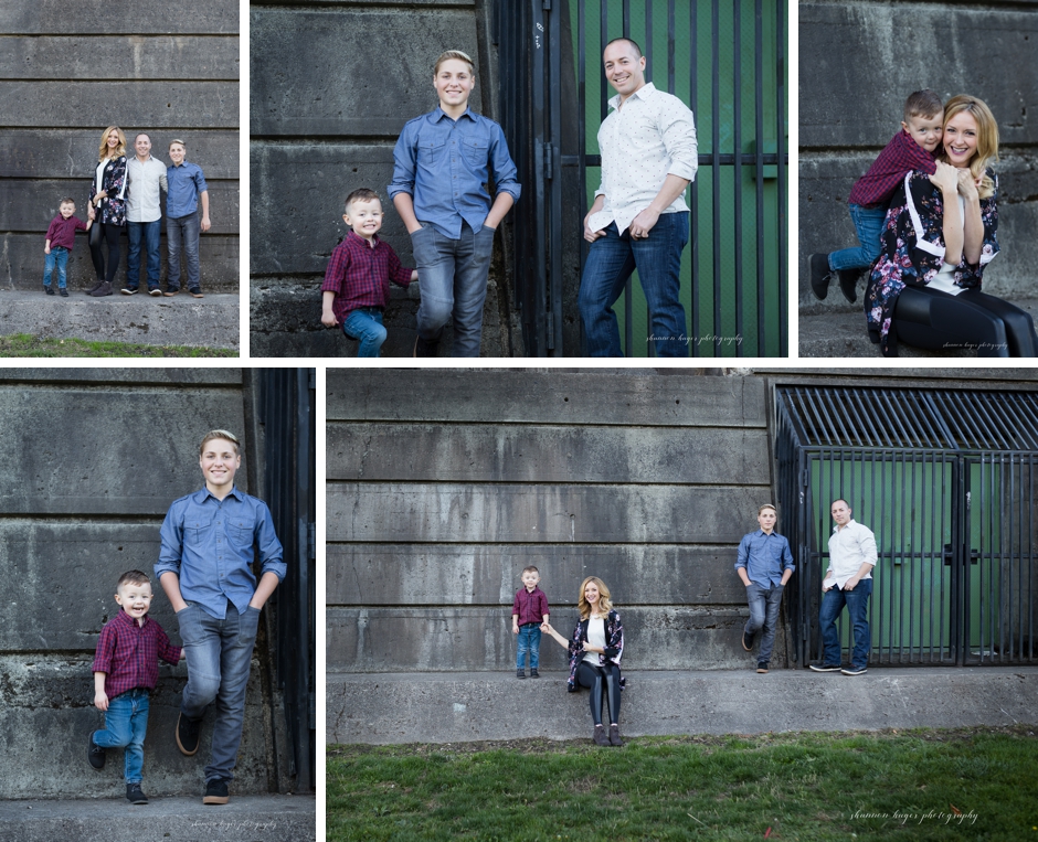 cathedral park portland fall family session, portland family photographer, shannon hager photography