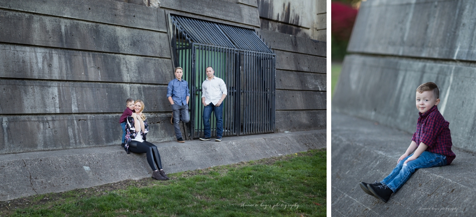 cathedral park portland fall family session, portland family photographer, shannon hager photography