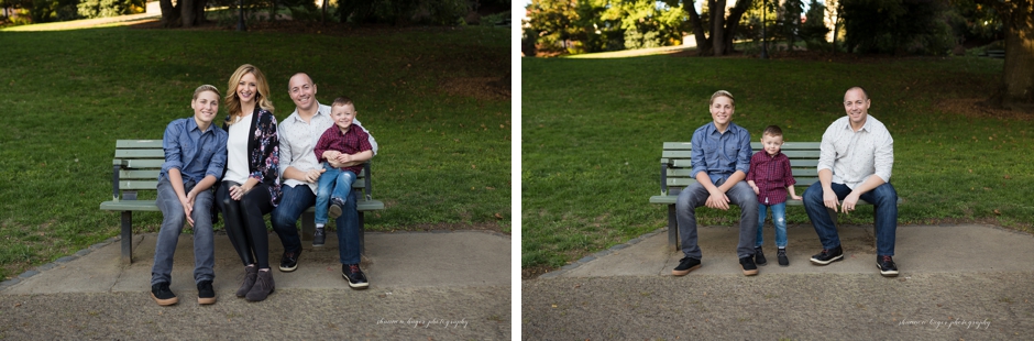 cathedral park portland fall family session, portland family photographer, shannon hager photography