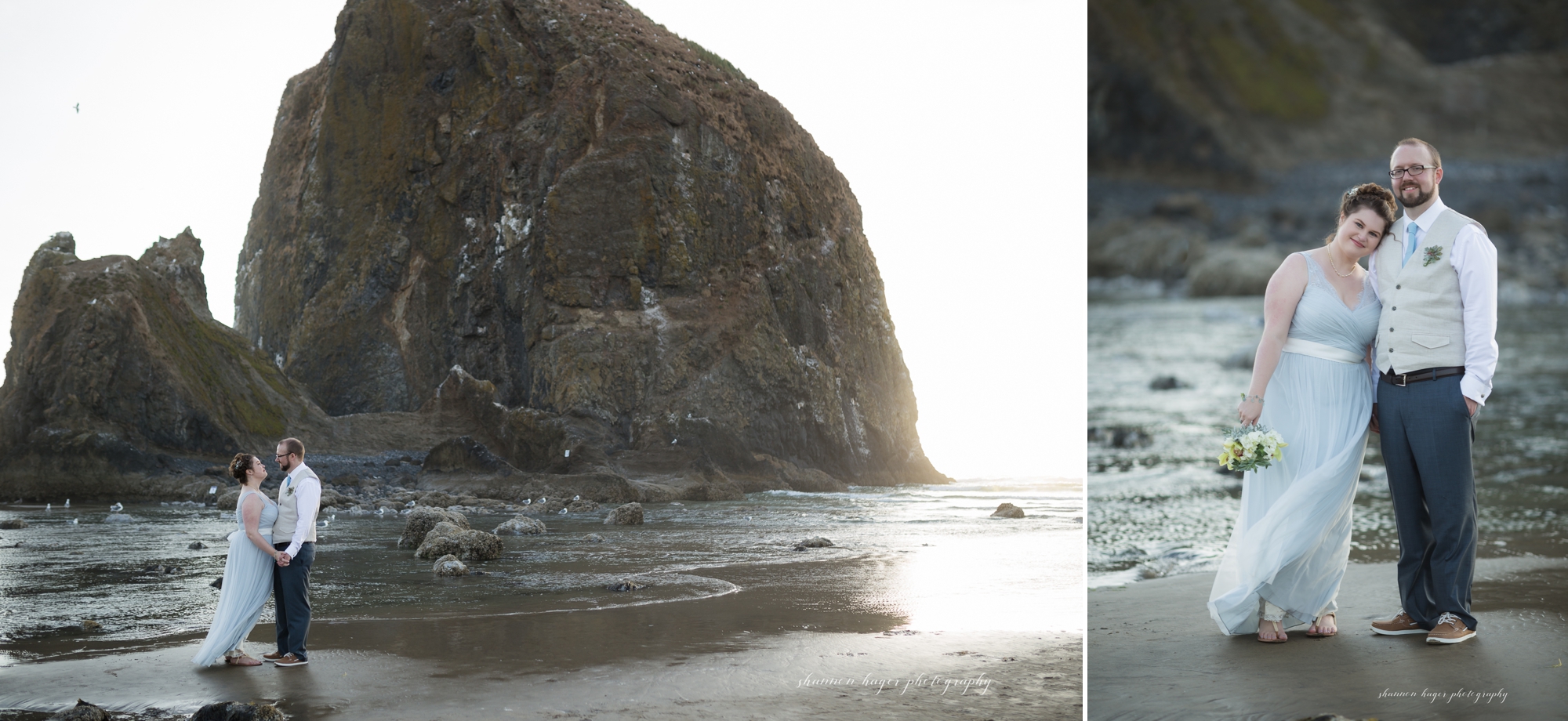 oregon coast elopement photographer, cannon beach wedding photographer, oregon elopements on the beach