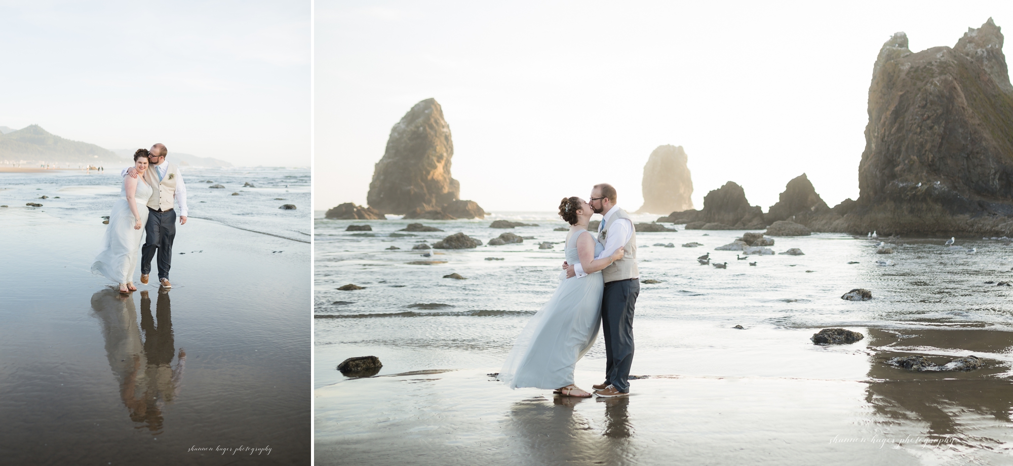 oregon coast elopement photographer, cannon beach wedding photographer, oregon elopements on the beach