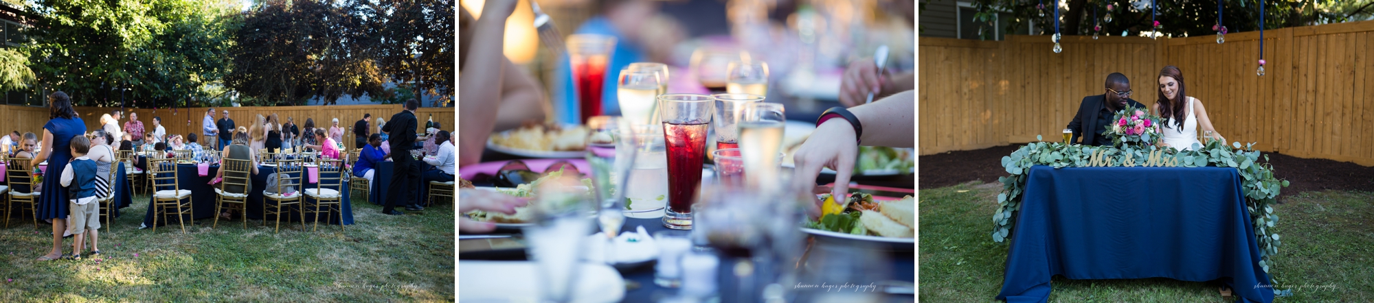 summer backyard wedding portland, oregon wedding photographer