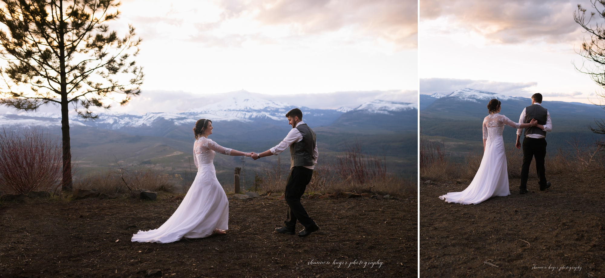 oregon elopement photographer, green ridge fire lookout wedding sisters oregon wedding photographer, shannon hager photography
