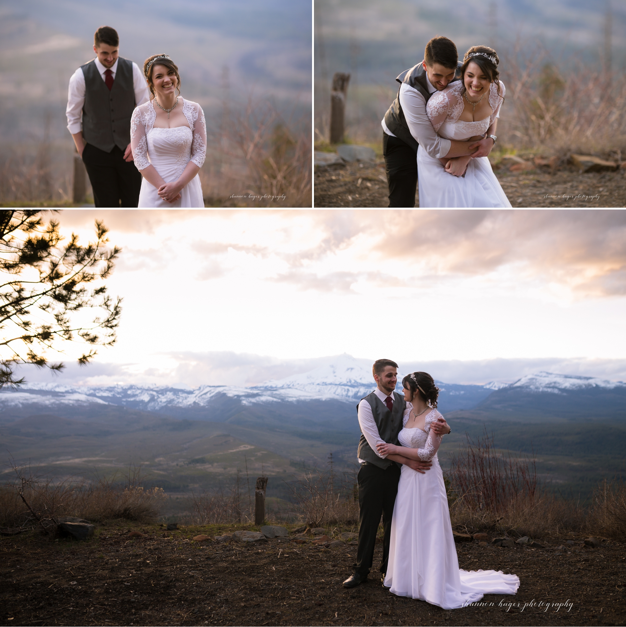 oregon elopement photographer, green ridge fire lookout wedding sisters oregon wedding photographer, shannon hager photography