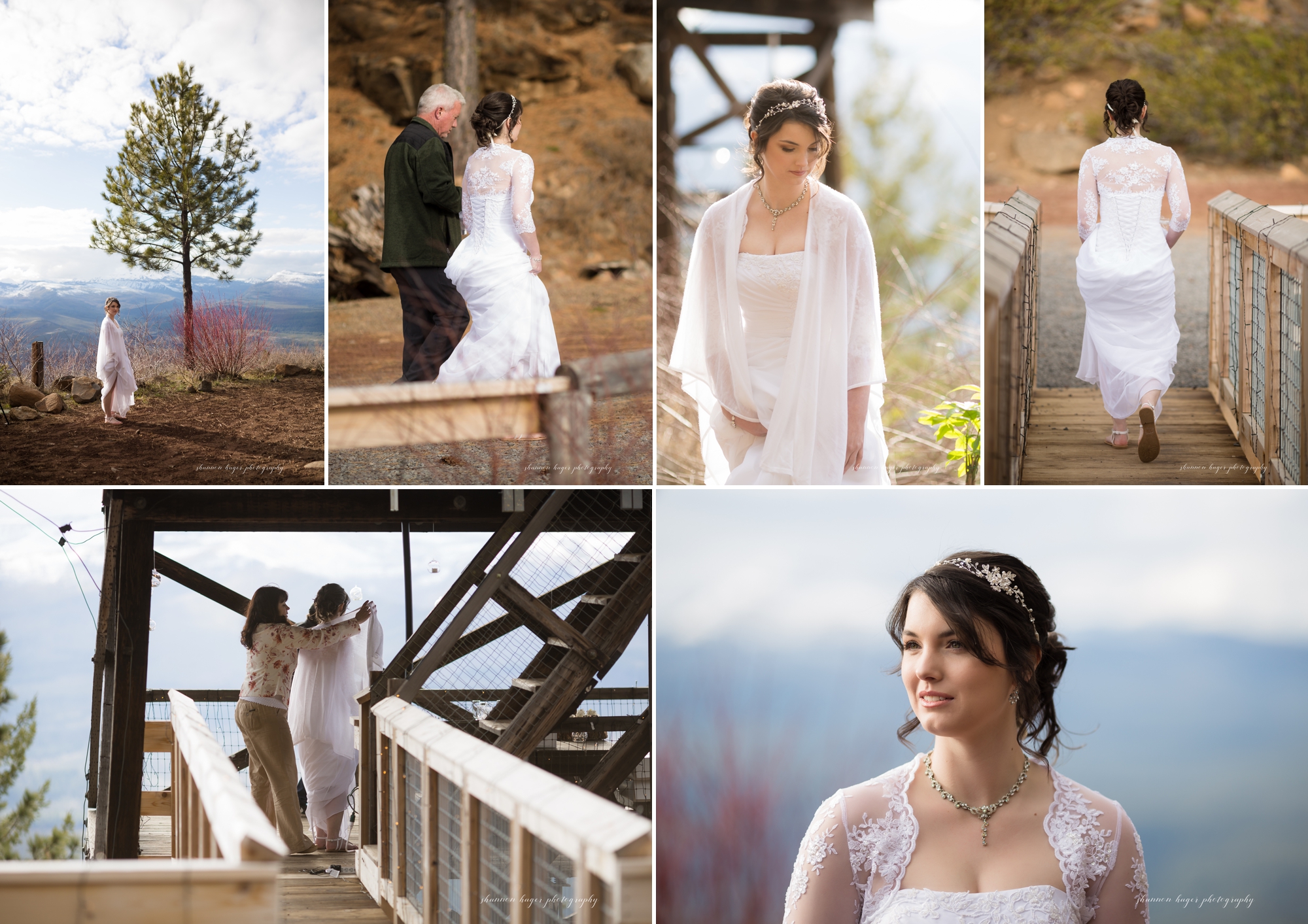 oregon elopement photographer, green ridge fire lookout wedding sisters oregon wedding photographer, shannon hager photography