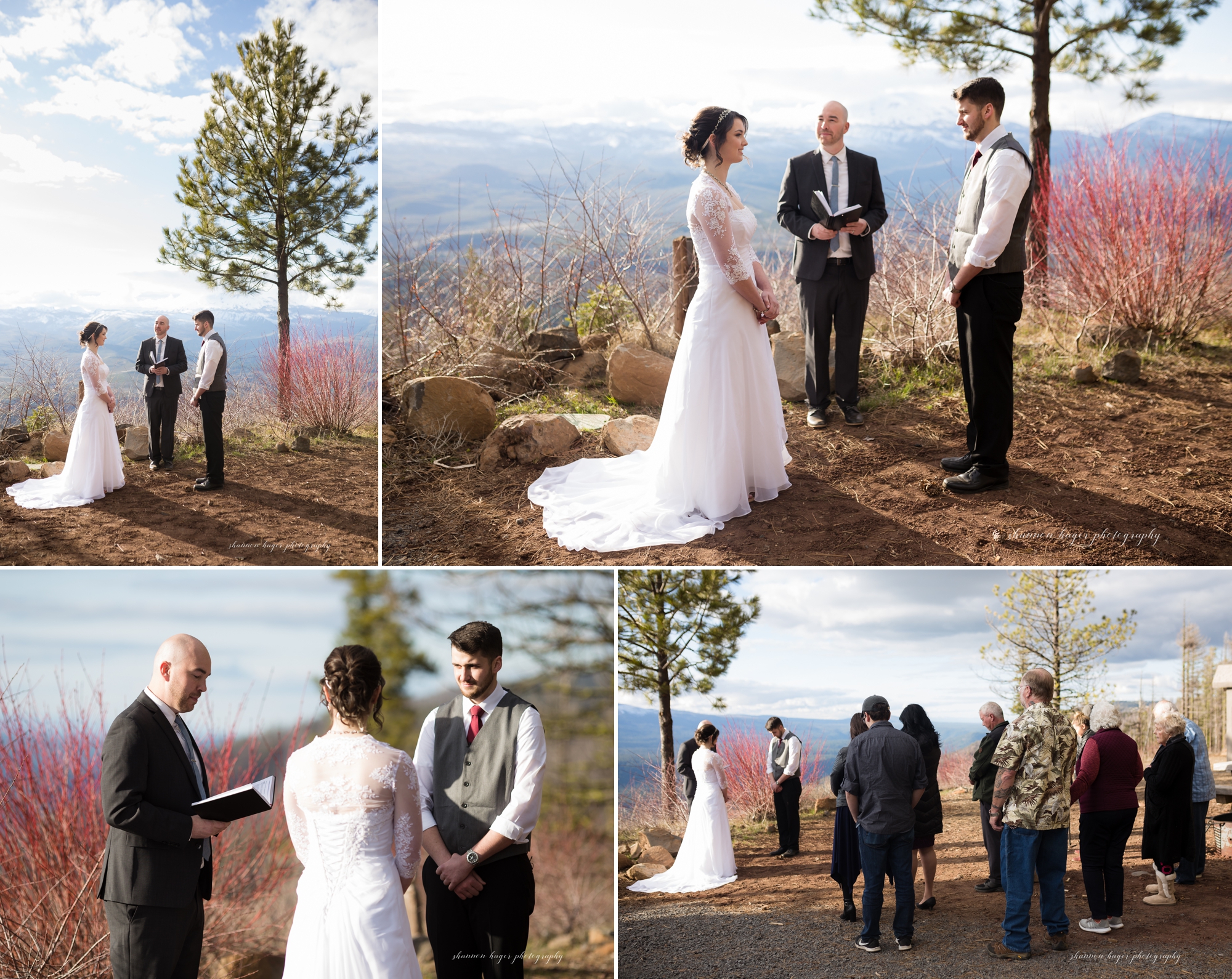 oregon elopement photographer, green ridge fire lookout wedding sisters oregon wedding photographer, shannon hager photography