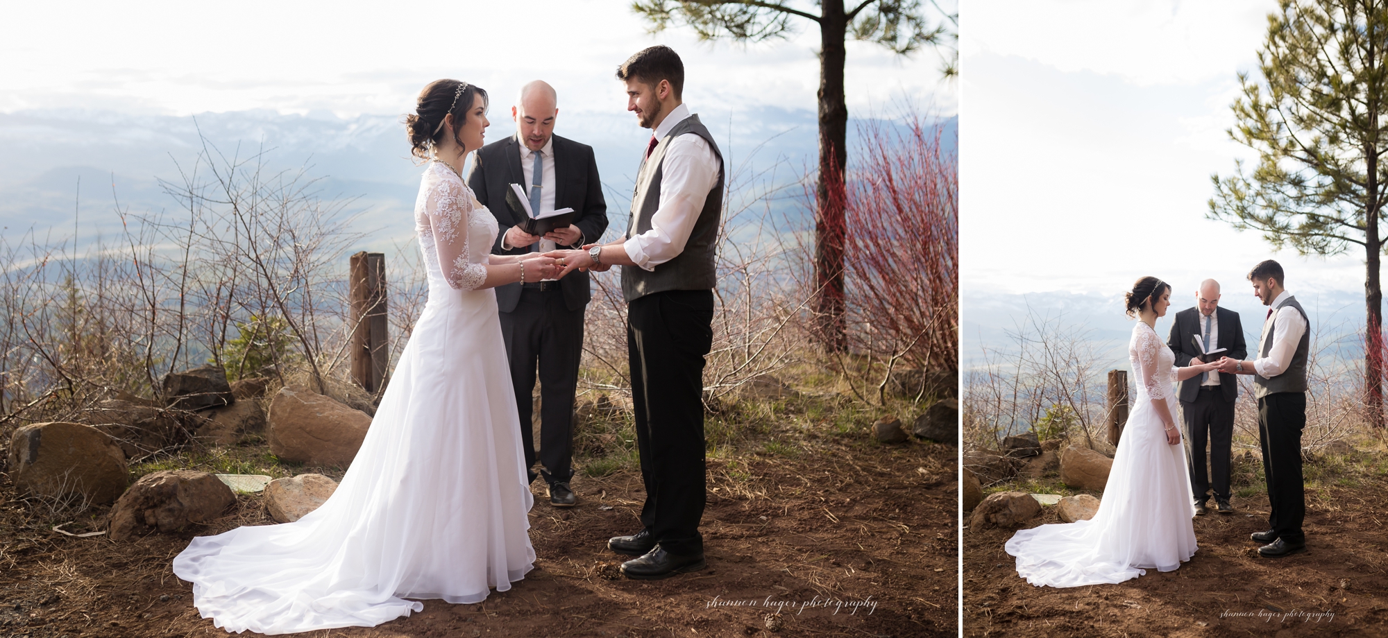 oregon elopement photographer, green ridge fire lookout wedding sisters oregon wedding photographer, shannon hager photography