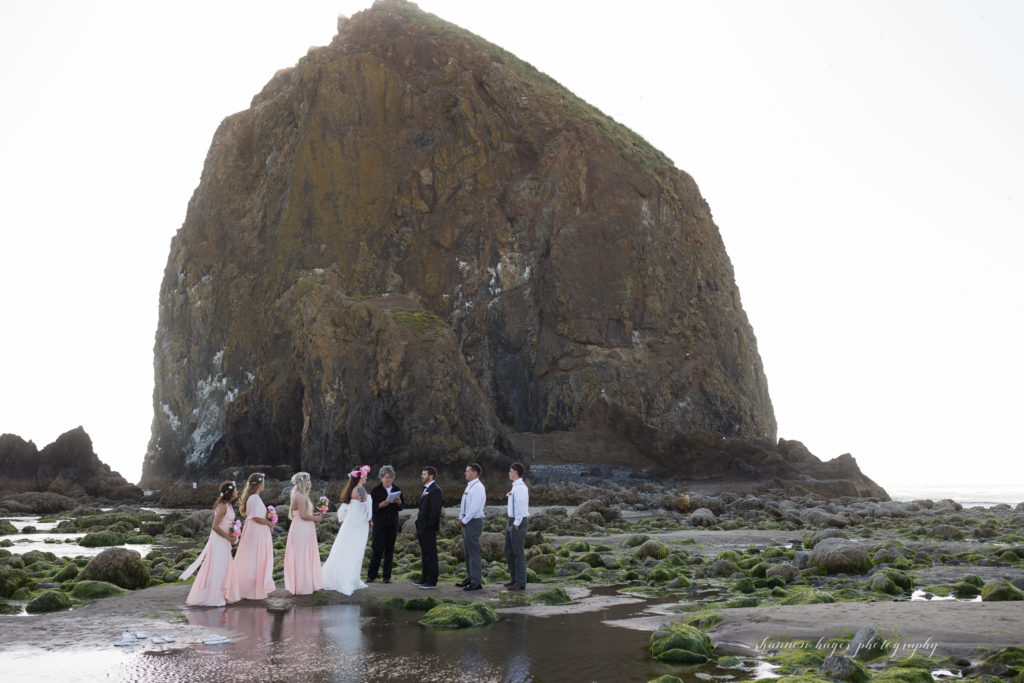 cannon beach elopement wedding, oregon coast destination elopement, oregon coast wedding photographer