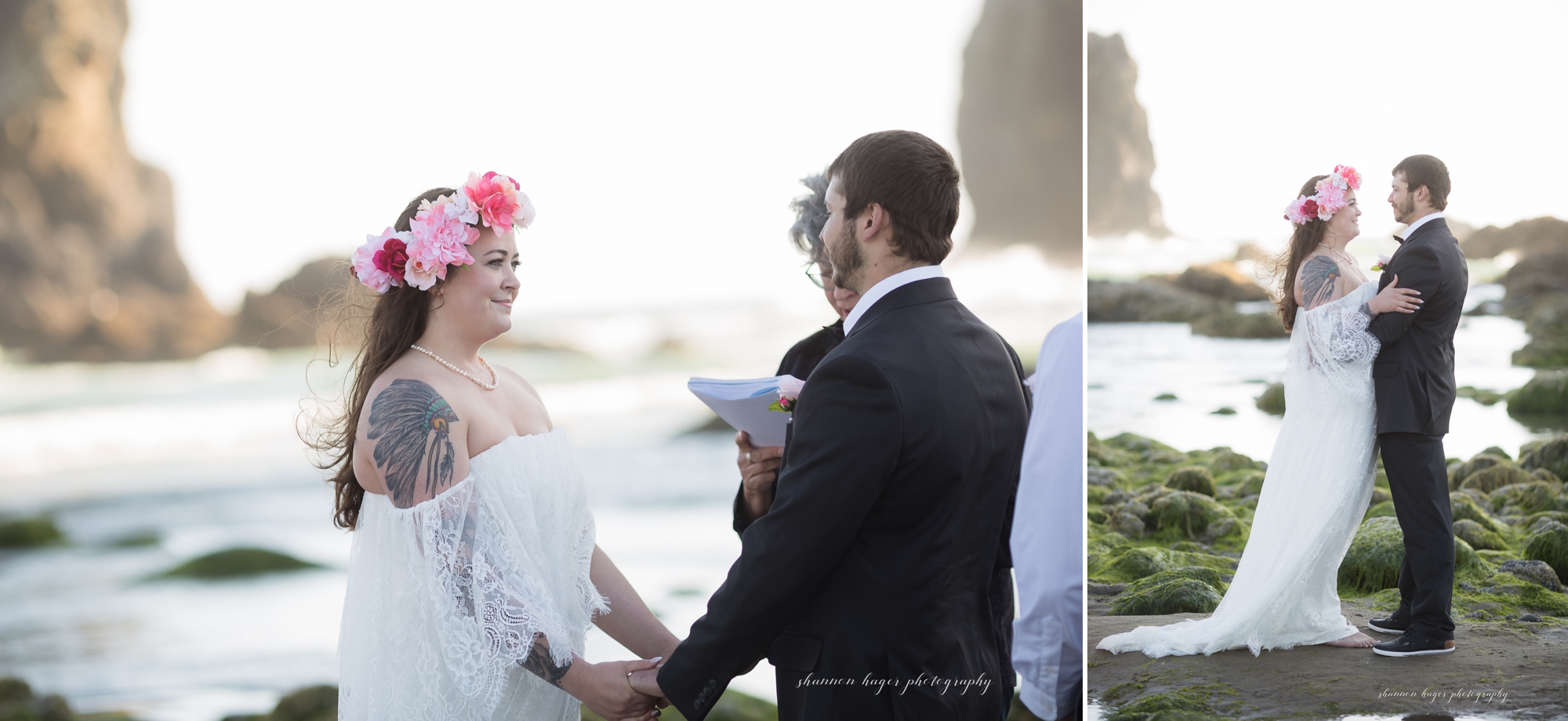 cannon beach elopement wedding, oregon coast destination elopement, oregon coast wedding photographer