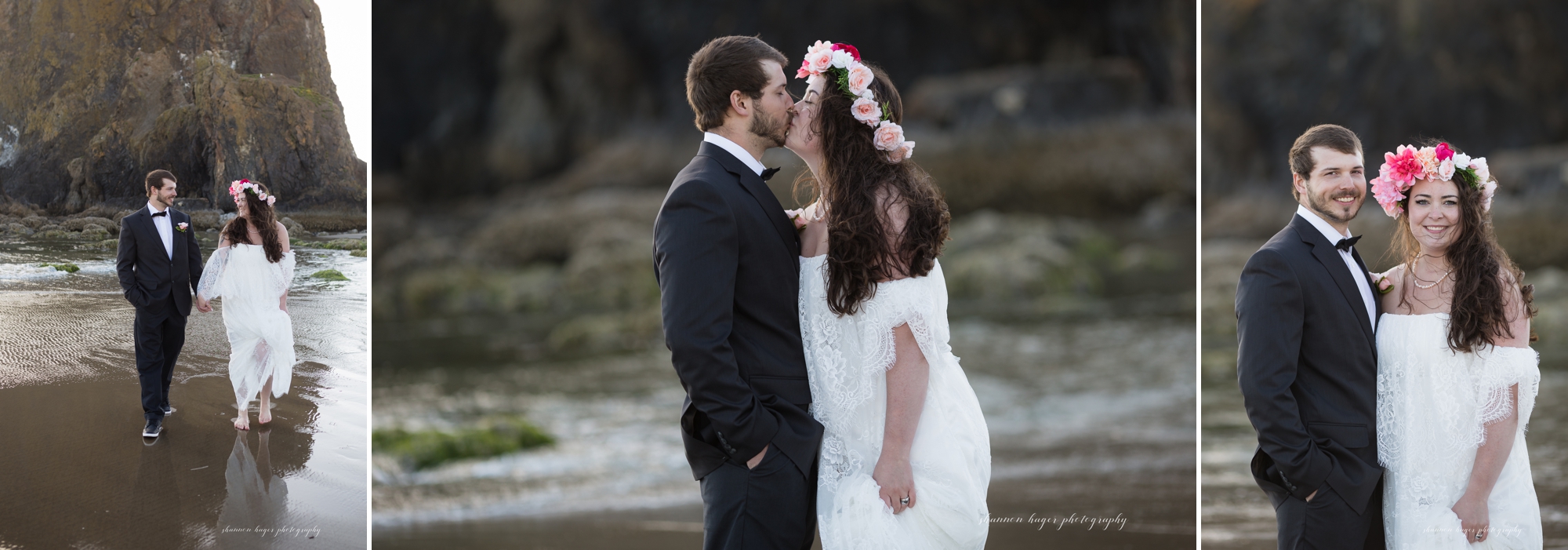 cannon beach elopement wedding, oregon coast destination elopement, oregon coast wedding photographer