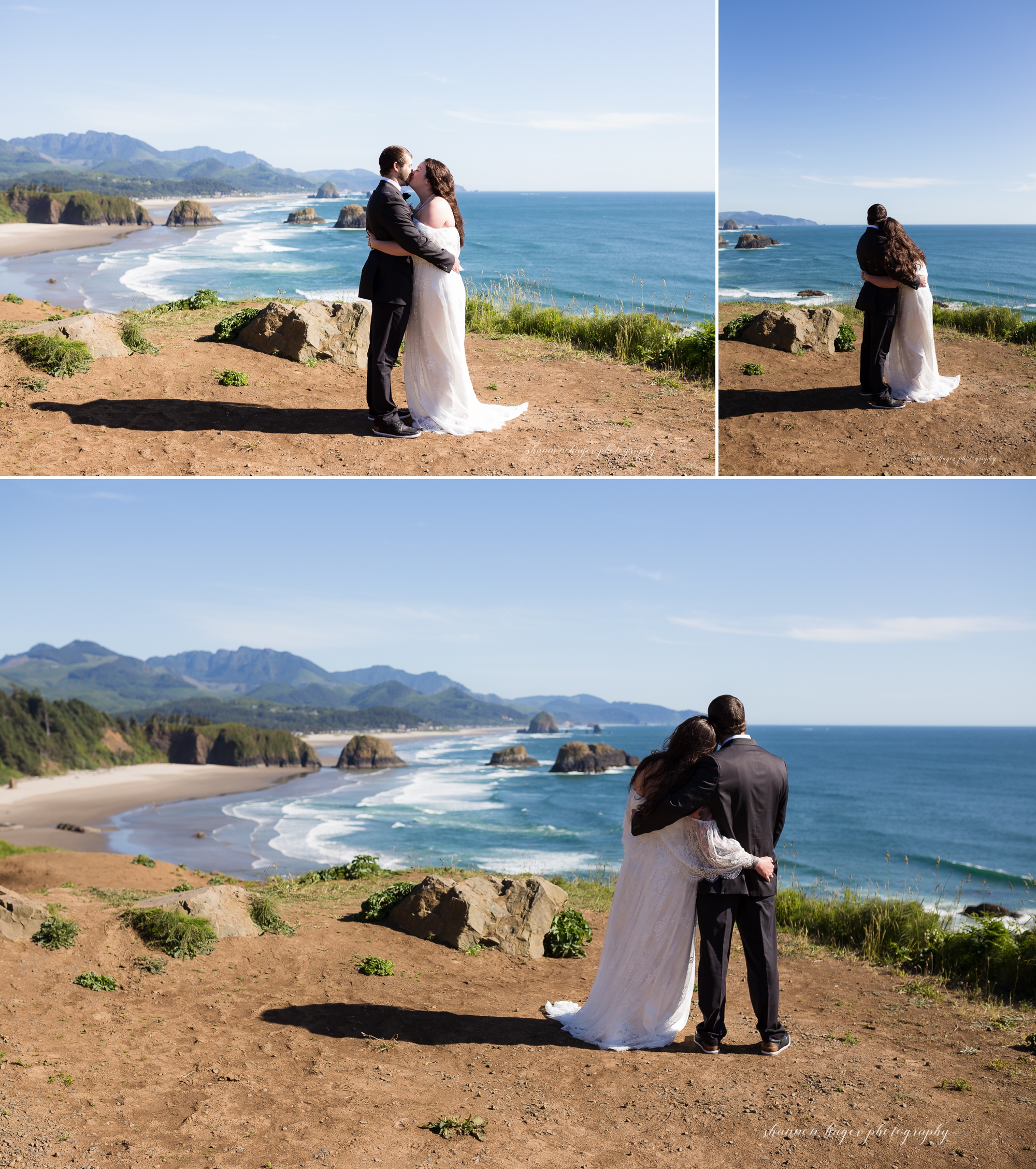 cannon beach elopement wedding, oregon coast destination elopement, oregon coast wedding photographer