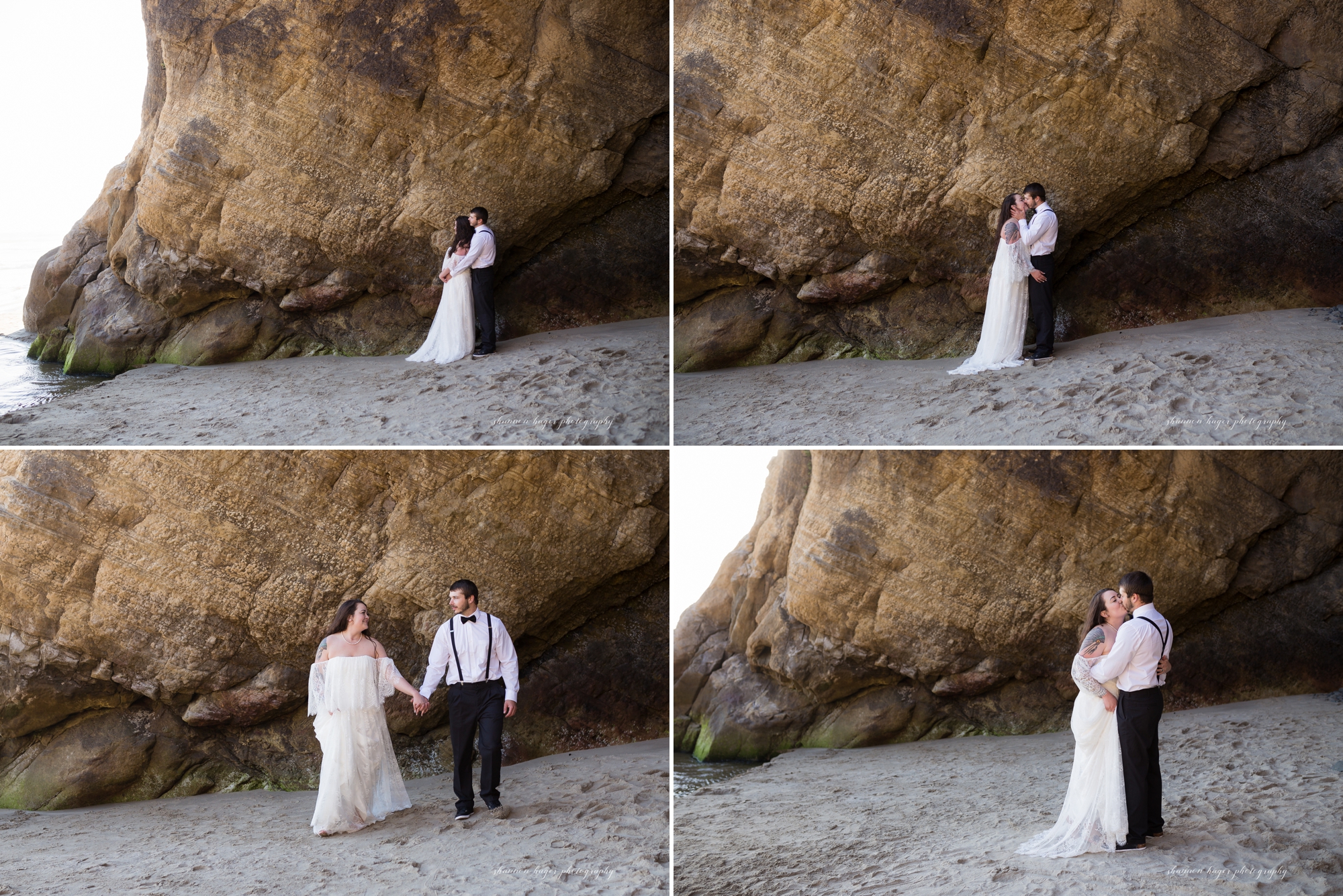 cannon beach elopement wedding, oregon coast destination elopement, oregon coast wedding photographer
