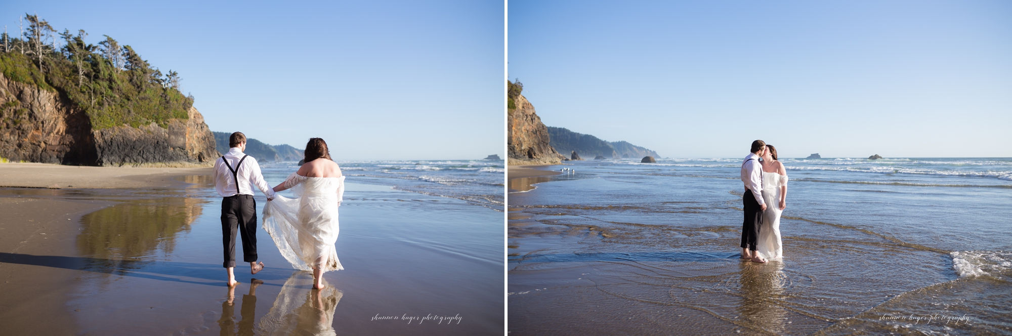 cannon beach elopement wedding, oregon coast destination elopement, oregon coast wedding photographer