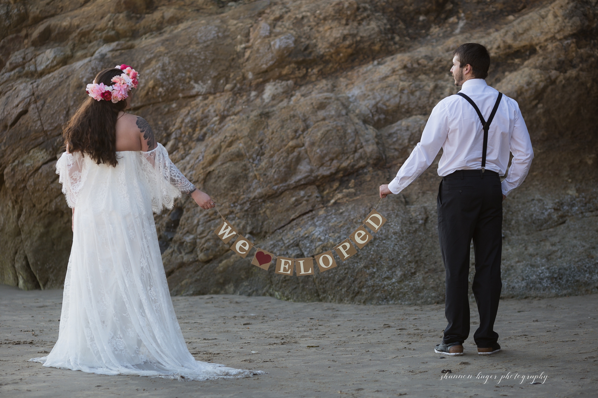 cannon beach elopement wedding, oregon coast destination elopement, oregon coast wedding photographer