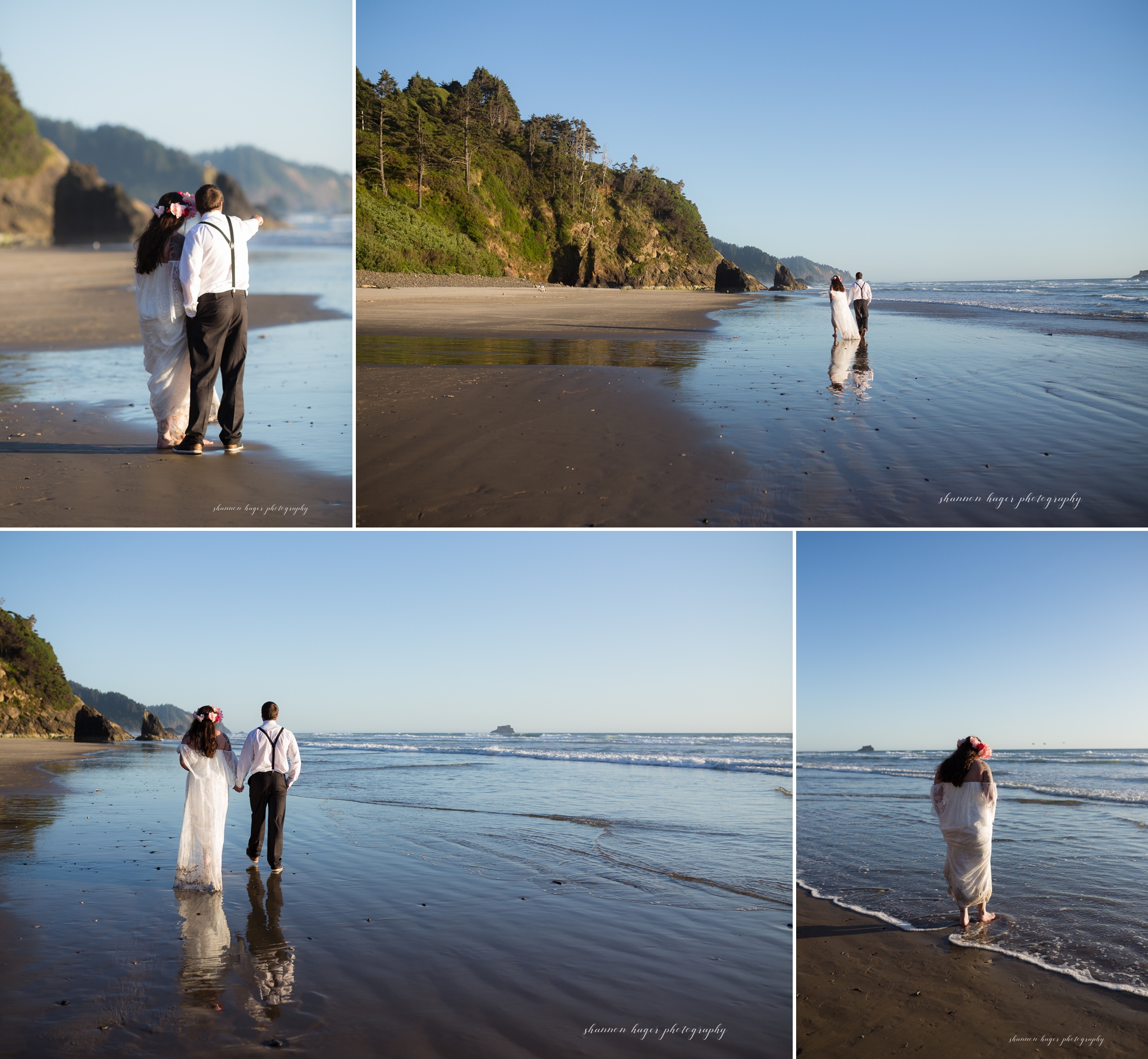cannon beach elopement wedding, oregon coast destination elopement, oregon coast wedding photographer