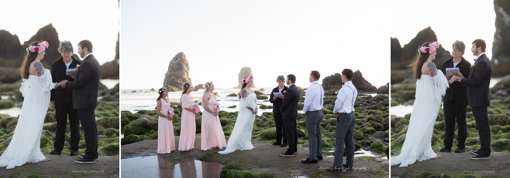 cannon beach elopement wedding, oregon coast destination elopement, oregon coast wedding photographer