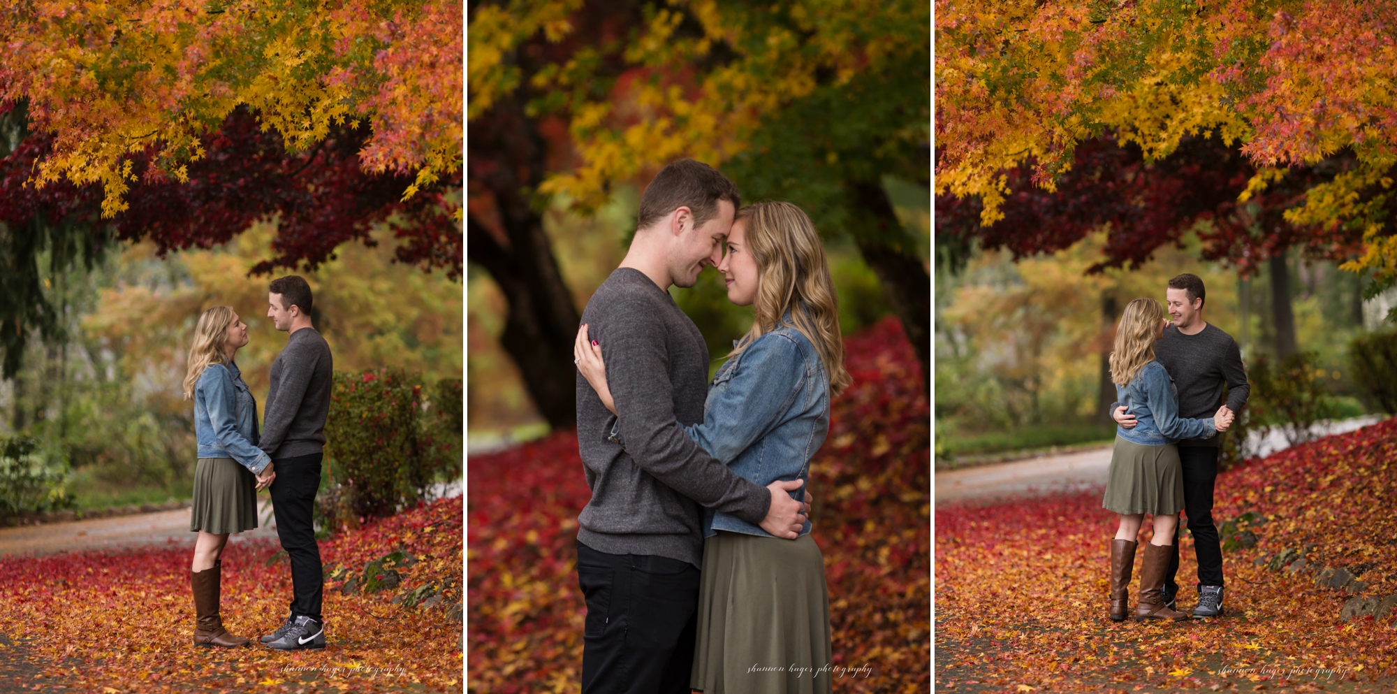 portland engagement photographer, fall engagement session, portland wedding photographer, jenkins estate wedding