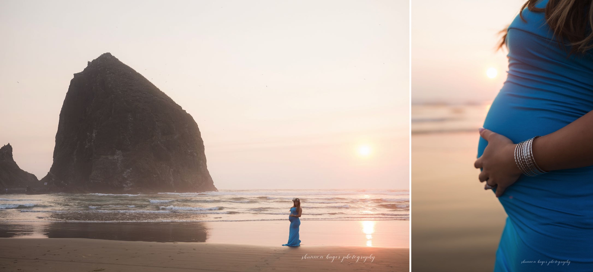 cannon beach maternity session, oregon coast maternity photographer, oregon coast photographer, portland maternity photography, shannon hager photography