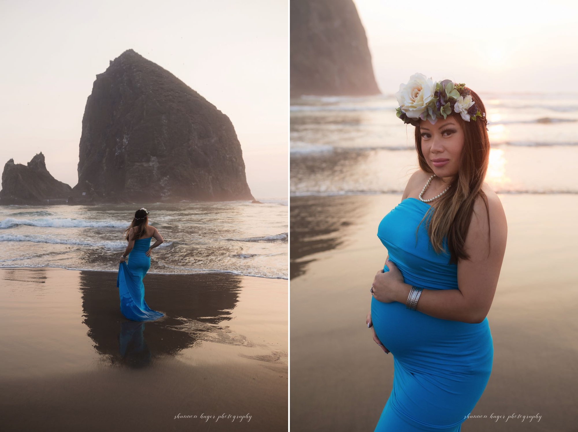 cannon beach maternity session, oregon coast maternity photographer, oregon coast photographer, portland maternity photography, shannon hager photography