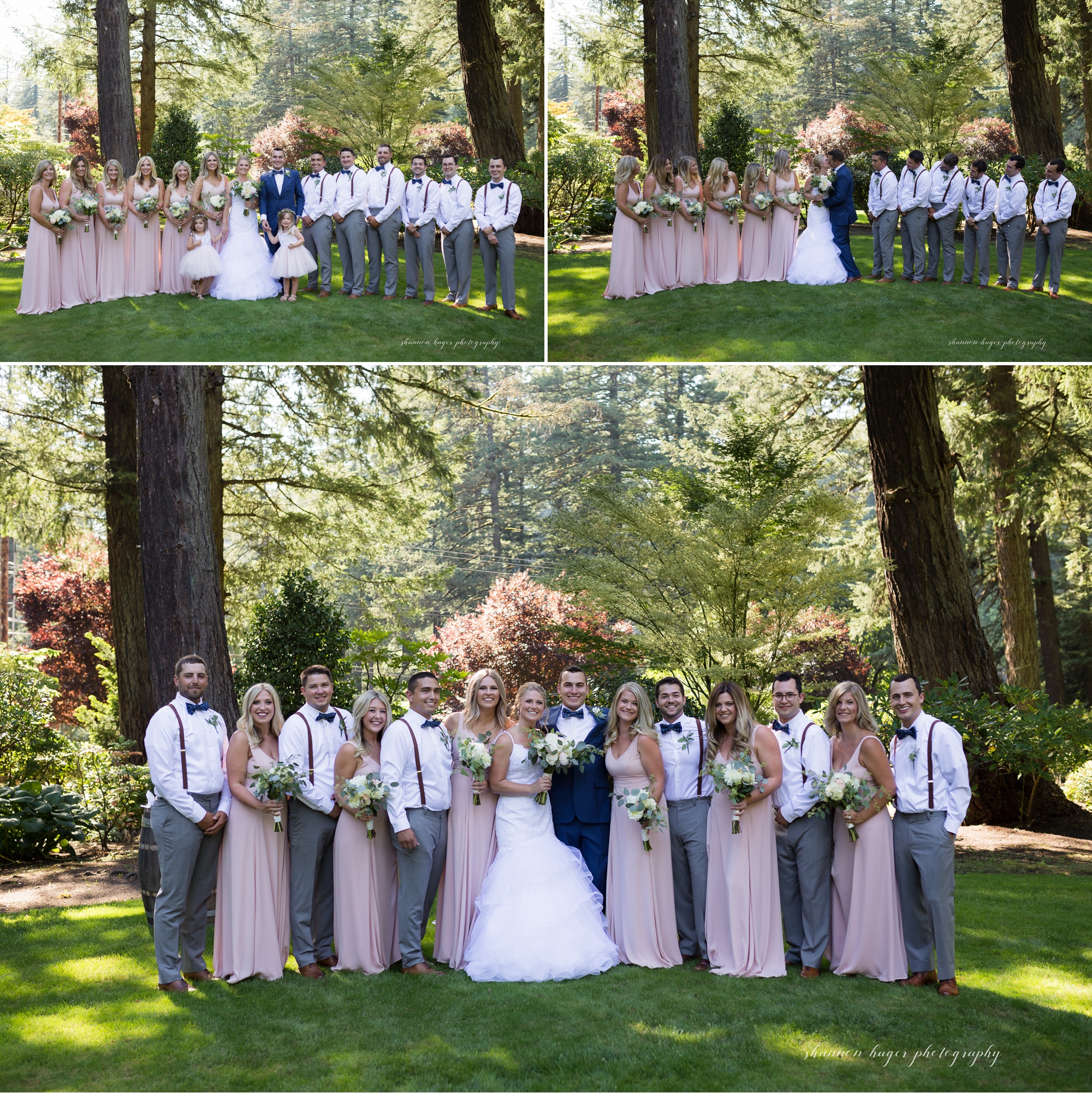 oregon wedding photographer, summer riverview waterfall estate in the gorge, photographed by shannon hager photography