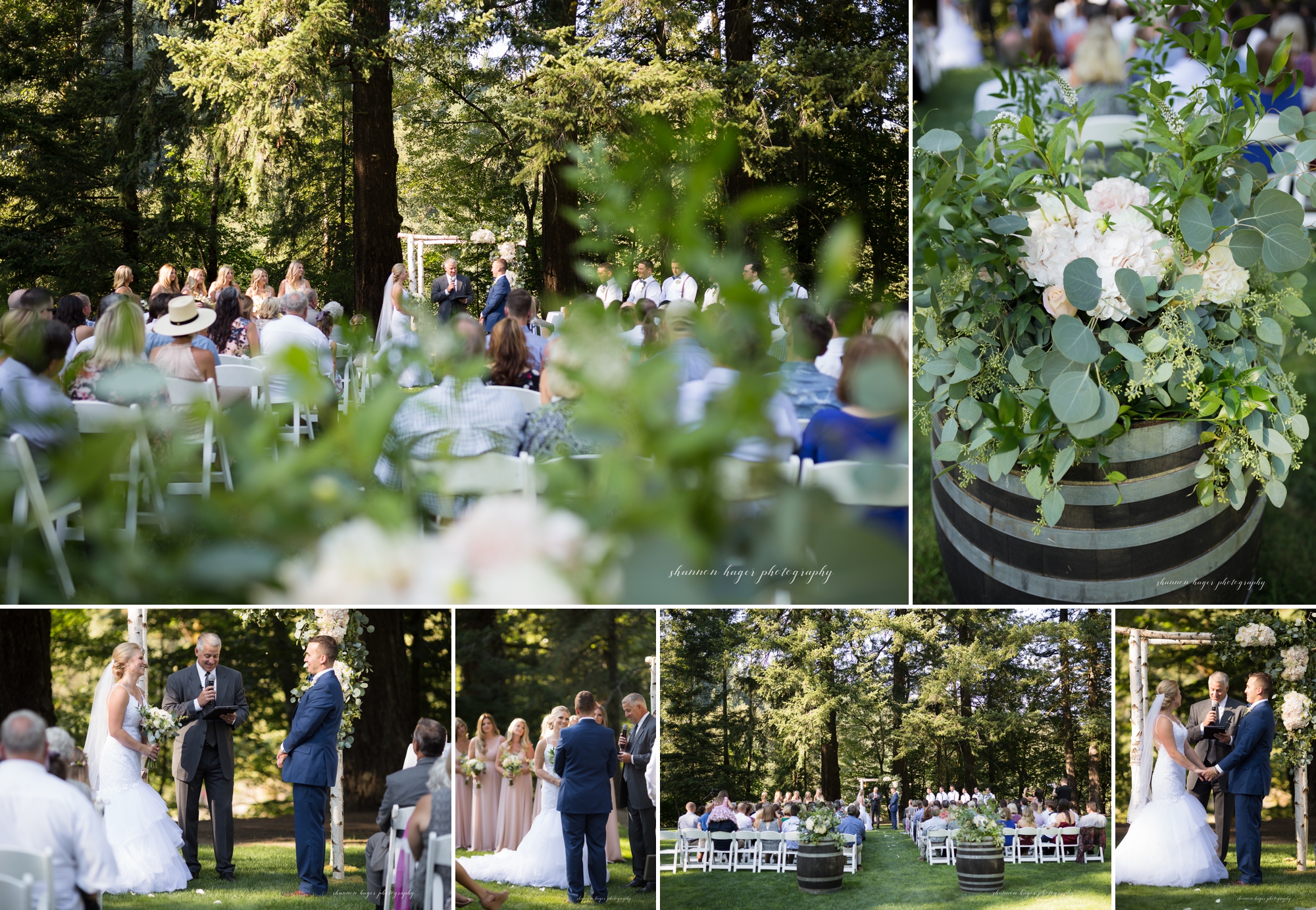 oregon wedding photographer, summer riverview waterfall estate in the gorge, photographed by shannon hager photography