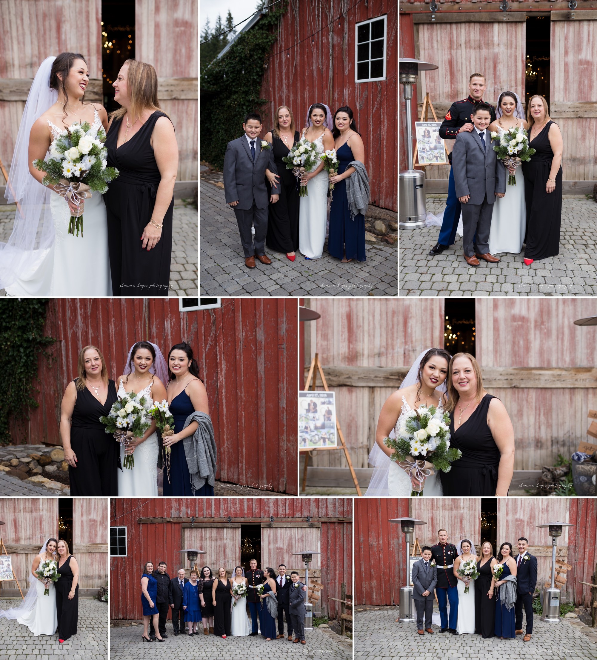 inn at avonlea winter barn wedding, portland wedding photographer, mt hood wedding photography 
