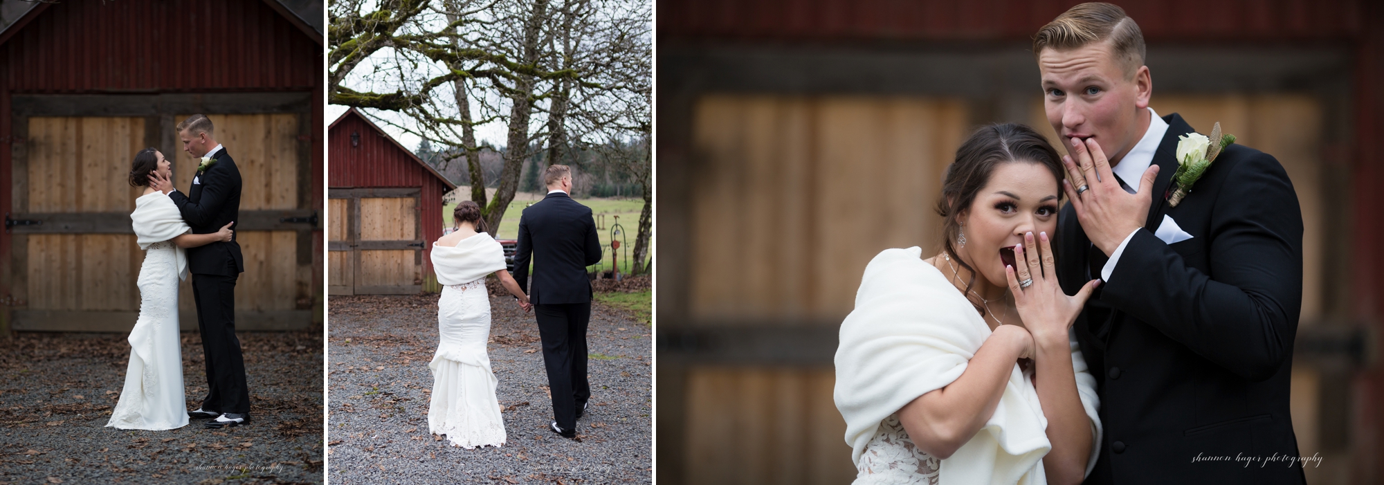 inn at avonlea winter barn wedding, portland wedding photographer, mt hood wedding photography 