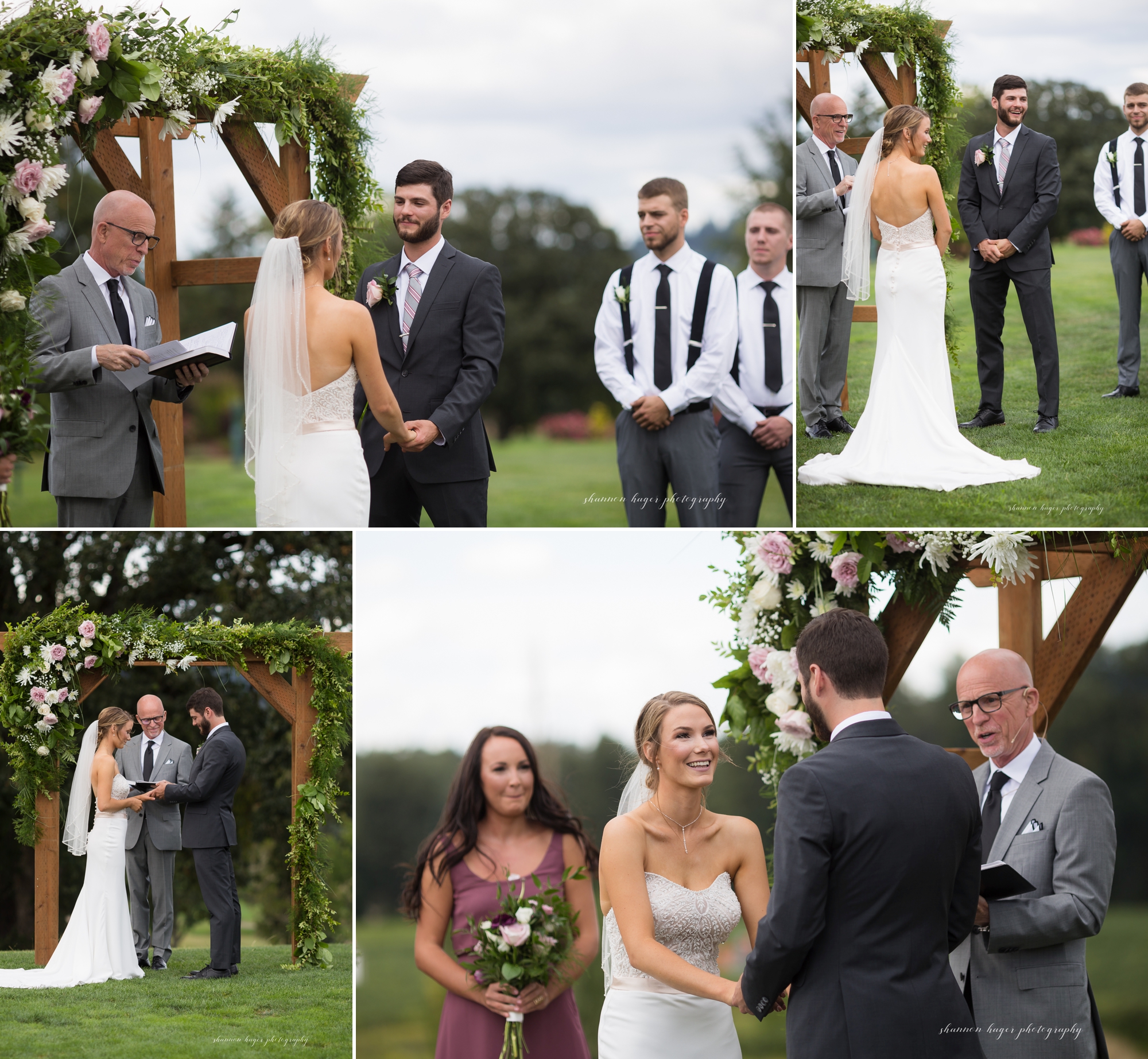 illahe hills country club summer wedding, salem wedding photographer, portland oreogn wedding photography by Shannon Hager Photography
