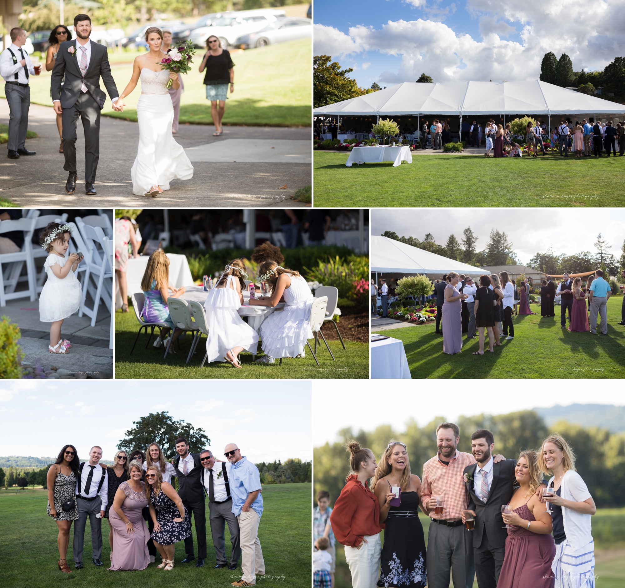 illahe hills country club summer wedding, salem wedding photographer, portland oreogn wedding photography by Shannon Hager Photography