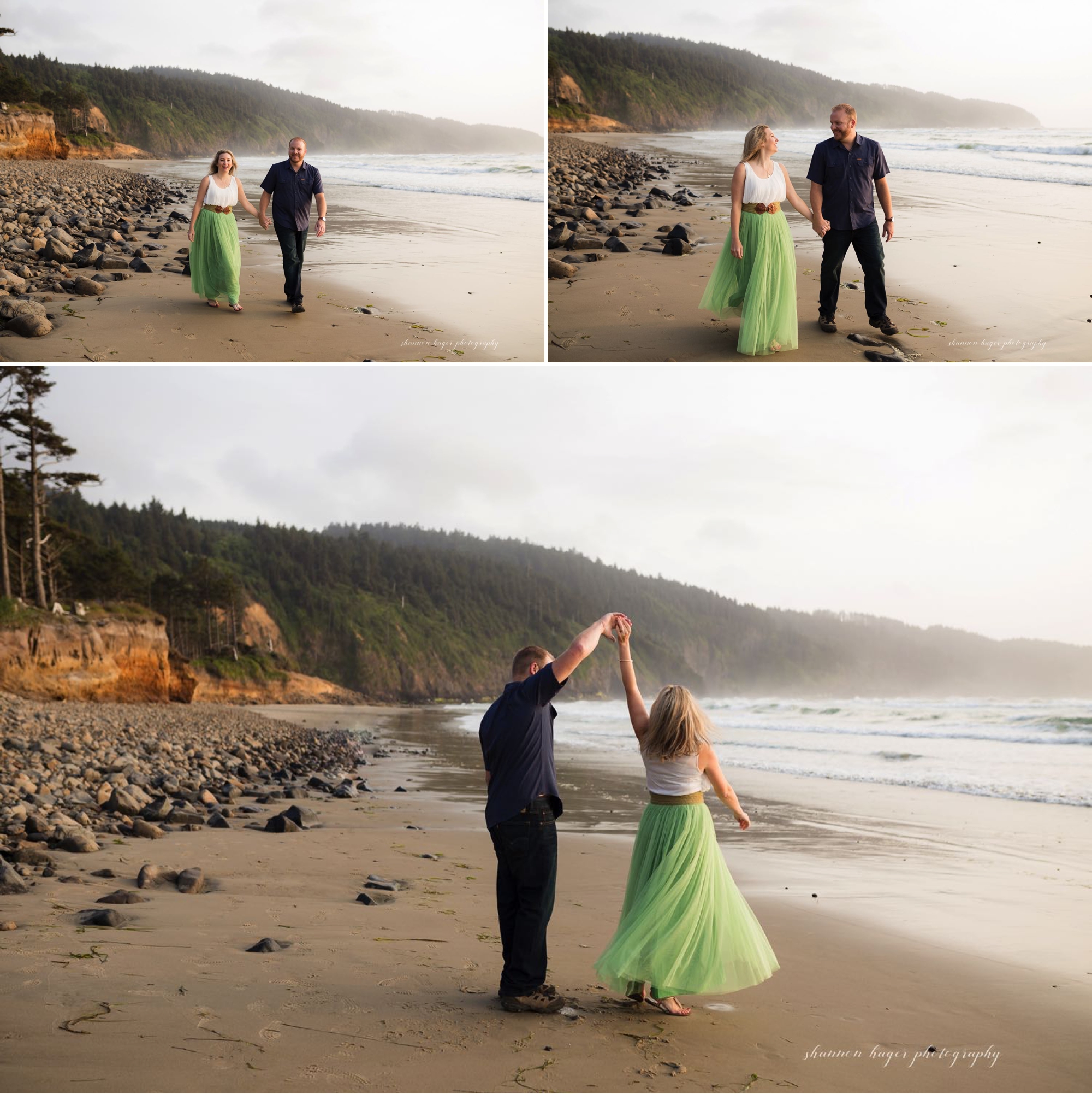 oregon coast anniversary session, oregon coast photographer, oregon coast wedding photographer, oregon coast elopement photography by Shannon Hager