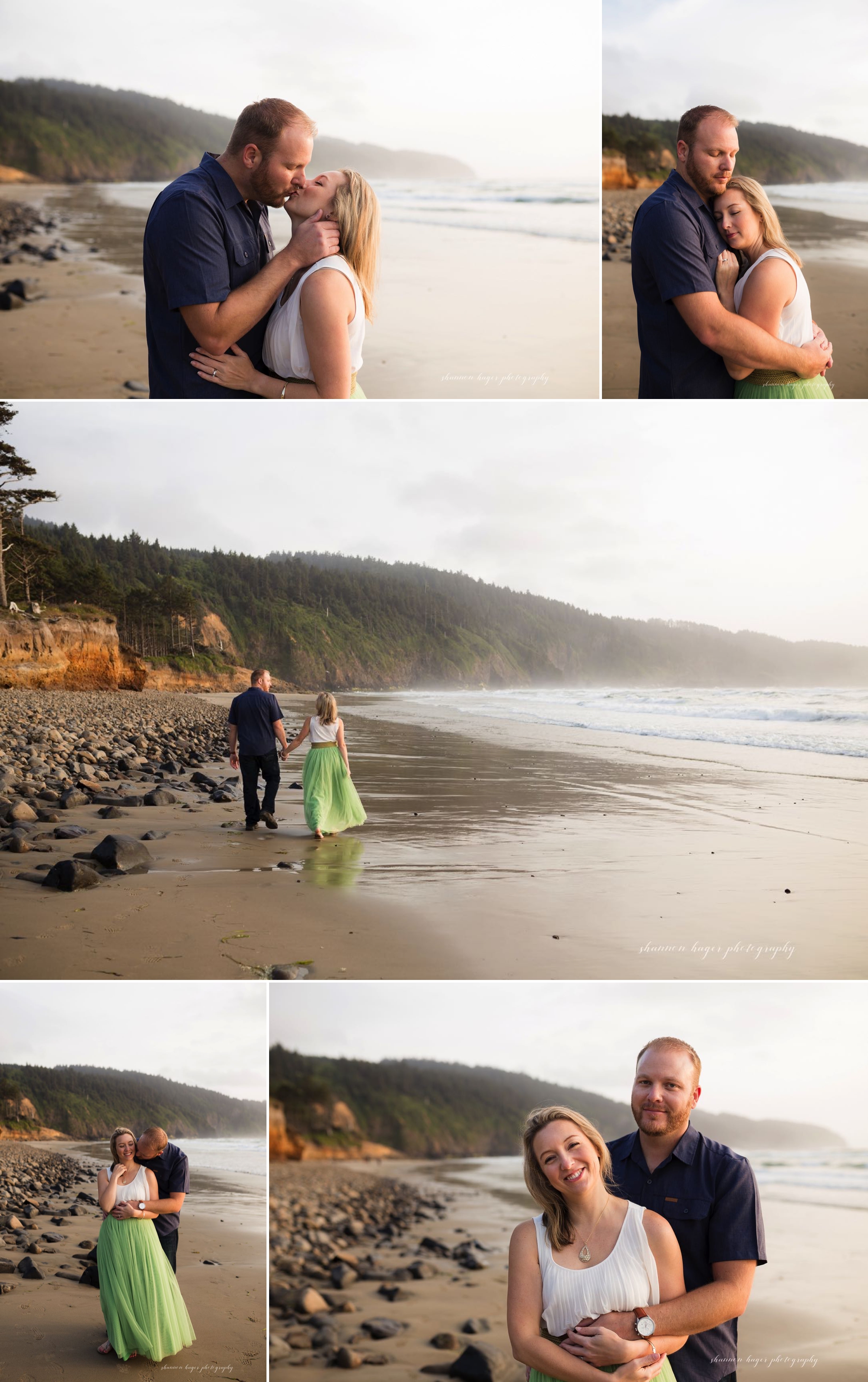 oregon coast anniversary session, oregon coast photographer, oregon coast wedding photographer, oregon coast elopement photography by Shannon Hager