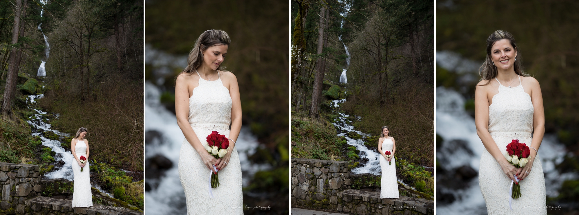 multnomah falls elopement, oregon elopement photographer, oregon destination elopement, shannon hager photography