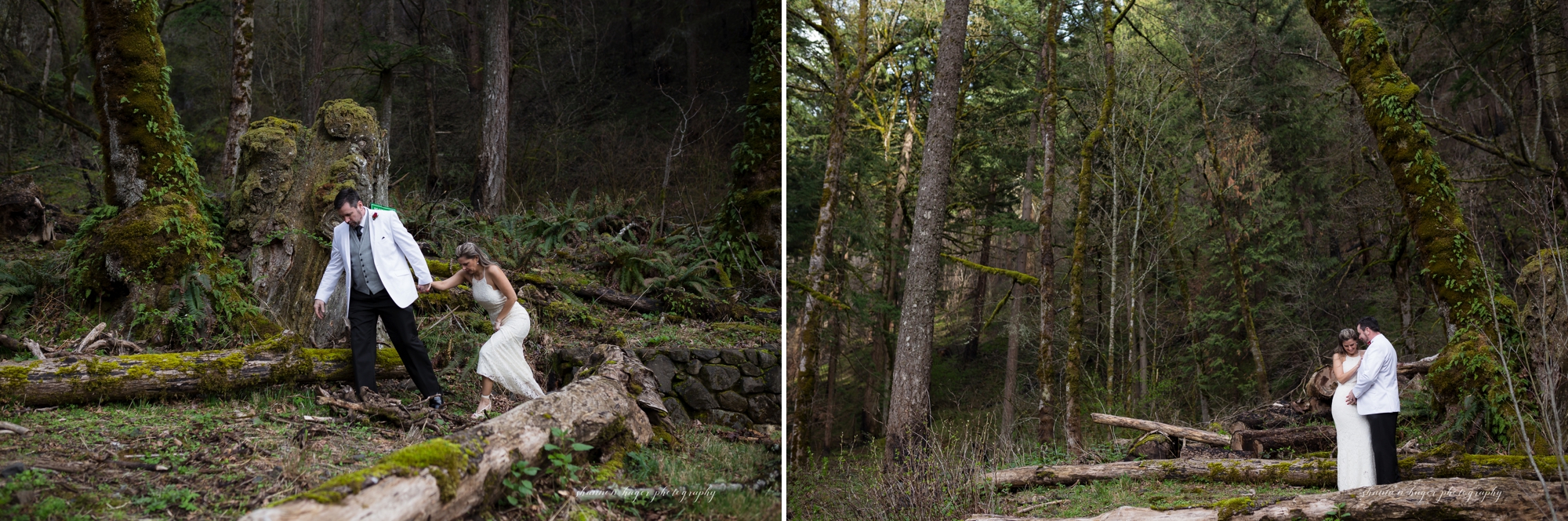 multnomah falls elopement, oregon elopement photographer, oregon destination elopement, shannon hager photography
