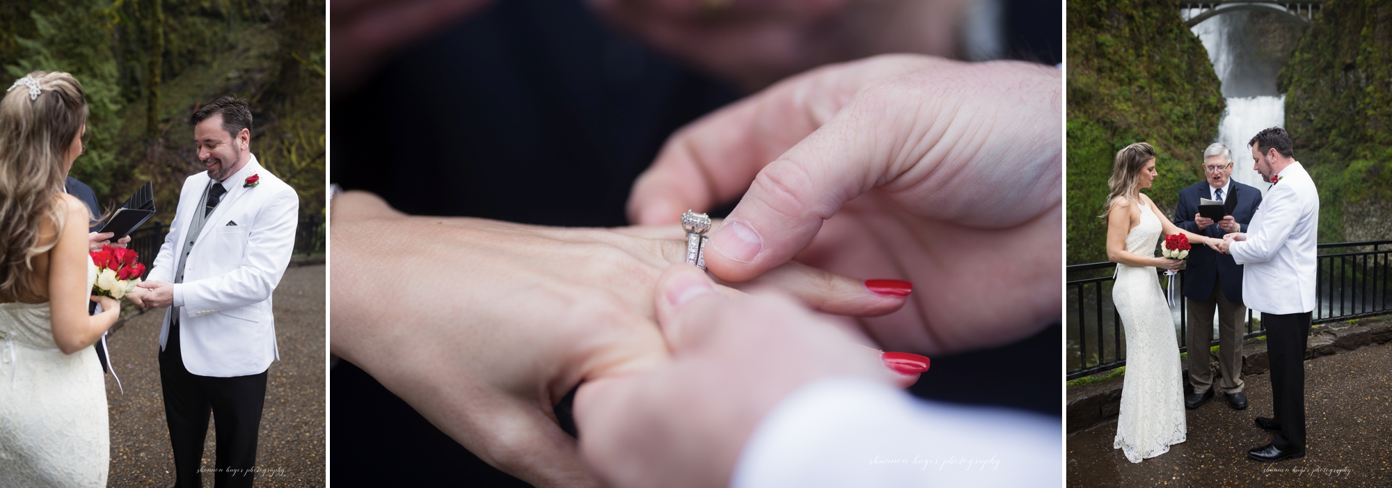 multnomah falls elopement, oregon elopement photographer, oregon destination elopement, shannon hager photography