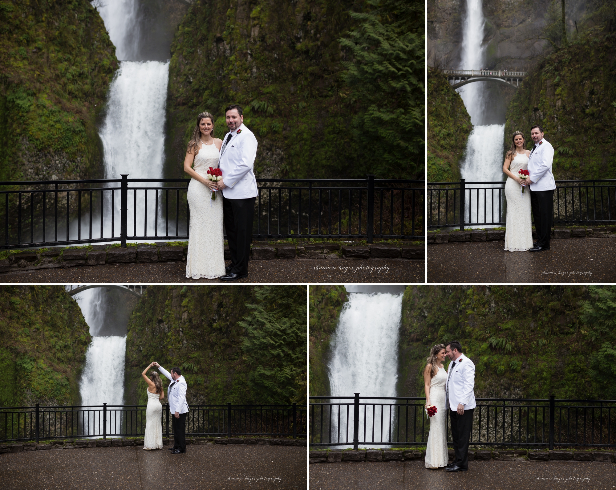 multnomah falls elopement, oregon elopement photographer, oregon destination elopement, shannon hager photography