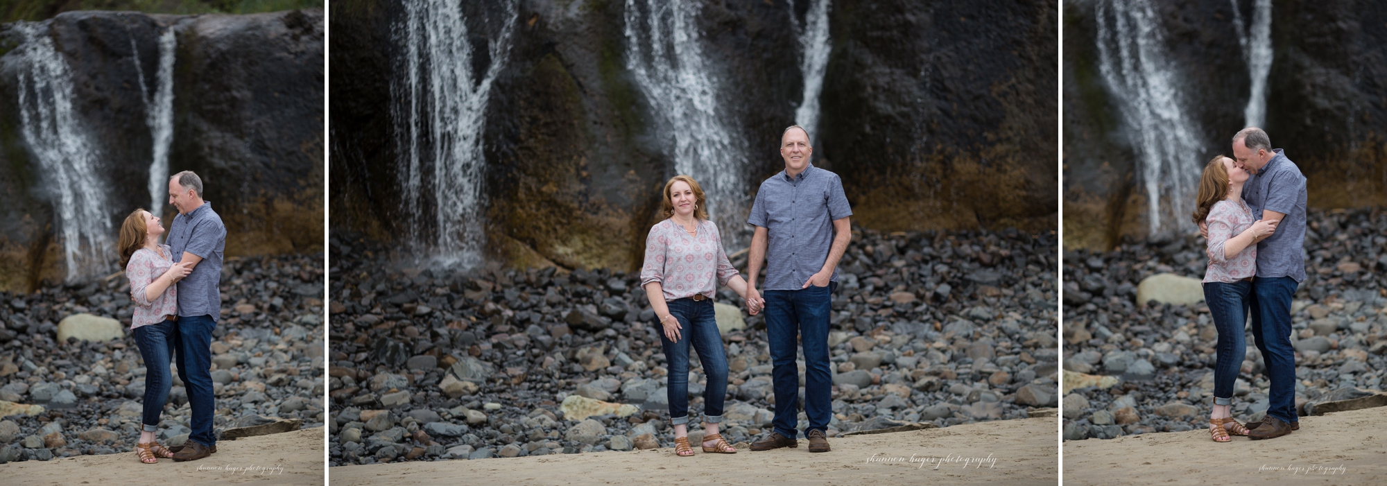 cannon beach family photographer, oregon coast family session, hug point cannon beach, shannon hager photography
