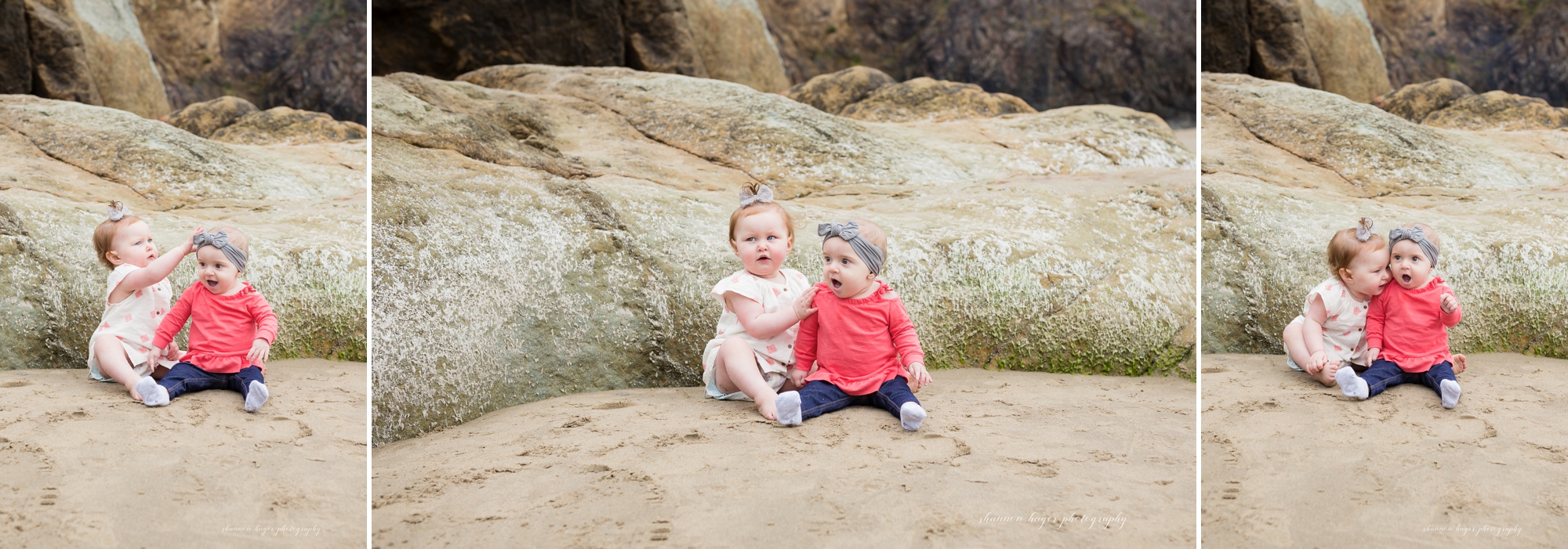 cannon beach family photographer, oregon coast family session, hug point cannon beach, shannon hager photography