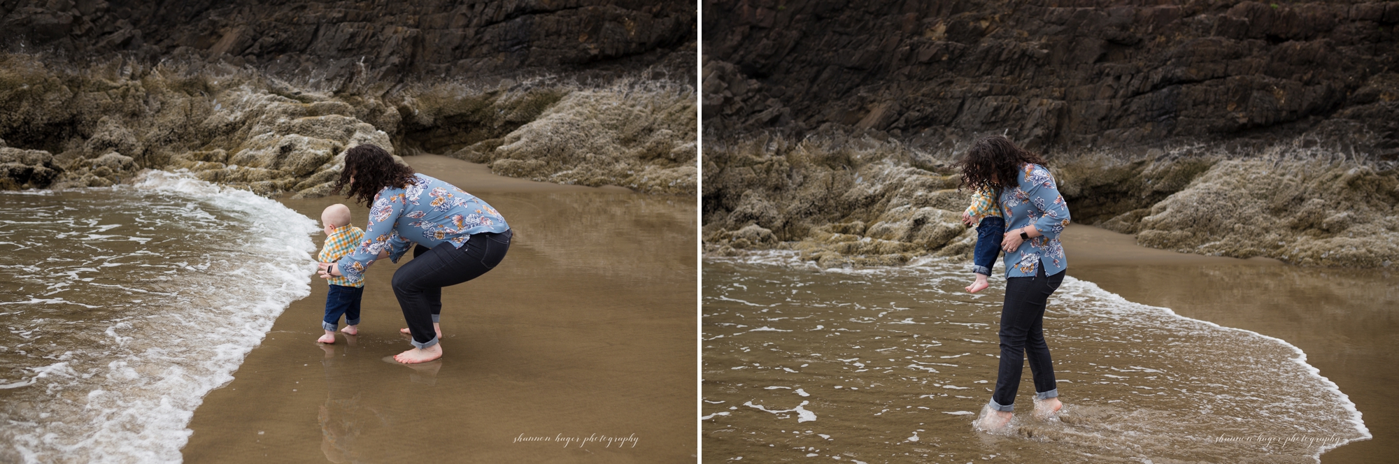 cannon beach family session, 1st birthday photos at the beach, portland family photographer, oregon coast photographer, shannon hager photography