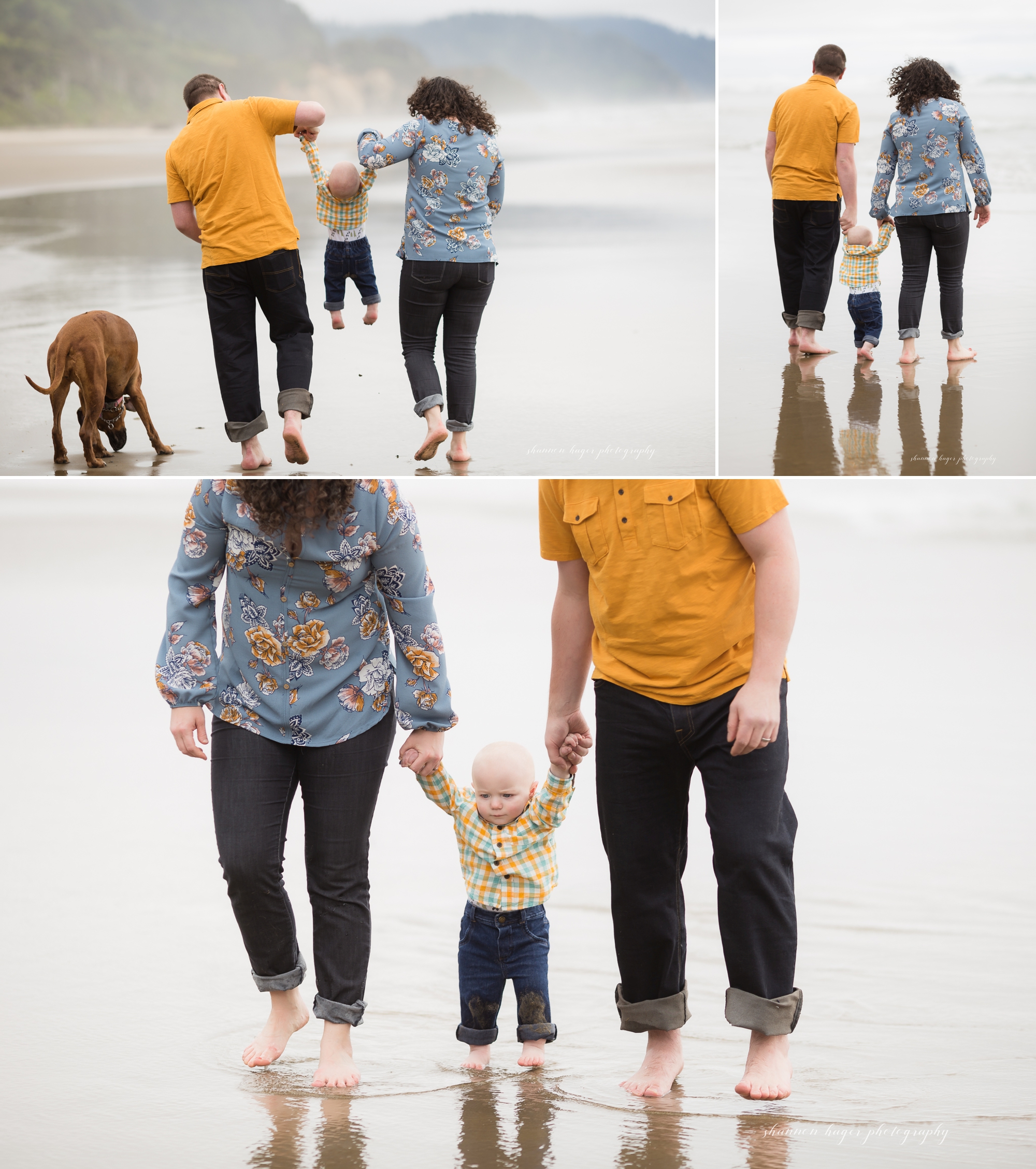 cannon beach family session, 1st birthday photos at the beach, portland family photographer, oregon coast photographer, shannon hager photography