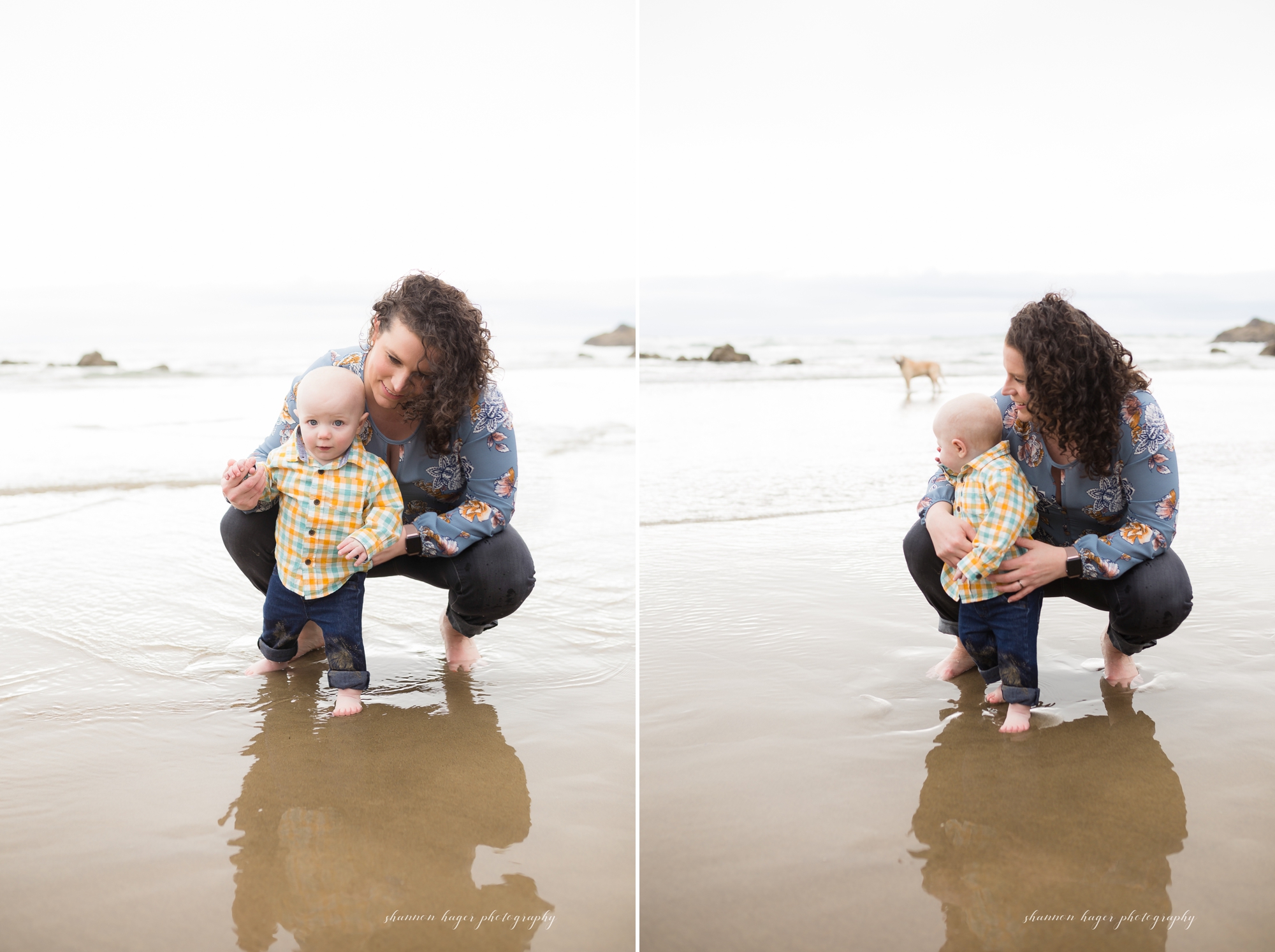 cannon beach family session, 1st birthday photos at the beach, portland family photographer, oregon coast photographer, shannon hager photography