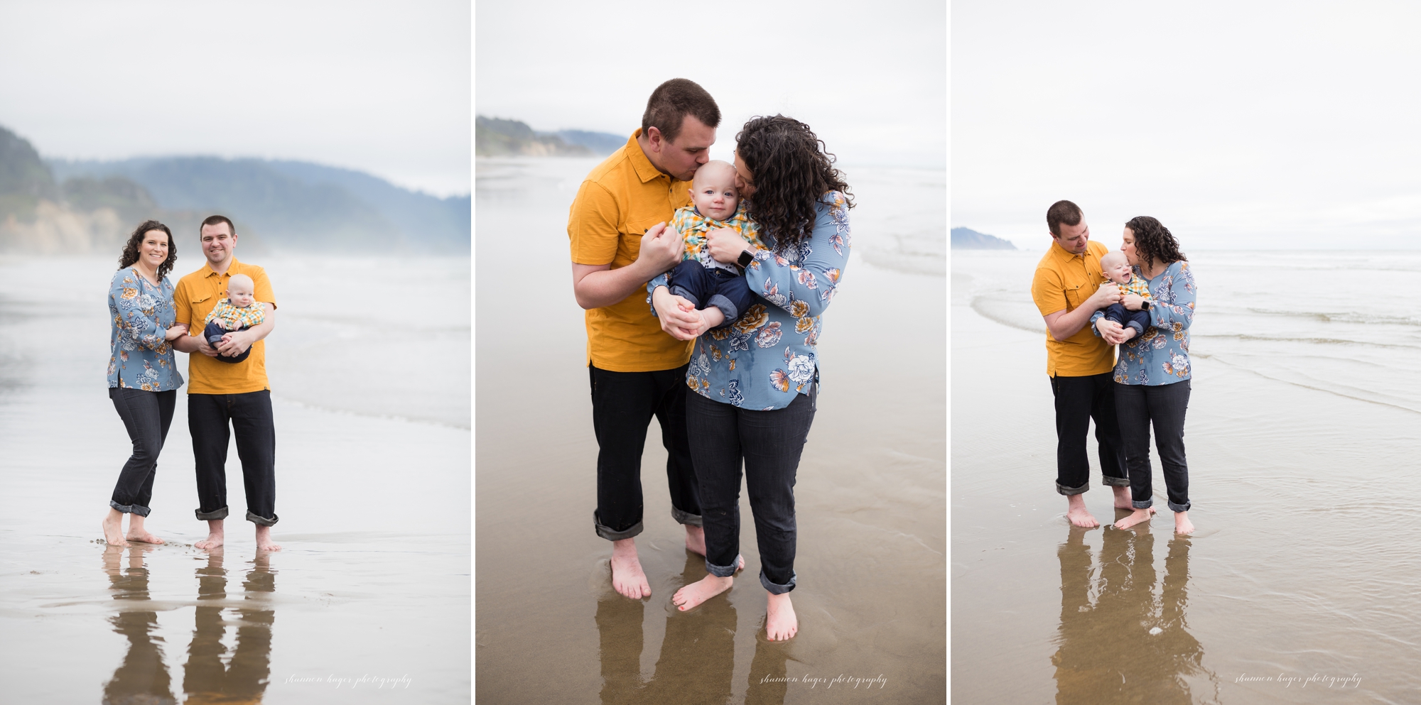 cannon beach family session, 1st birthday photos at the beach, portland family photographer, oregon coast photographer, shannon hager photography