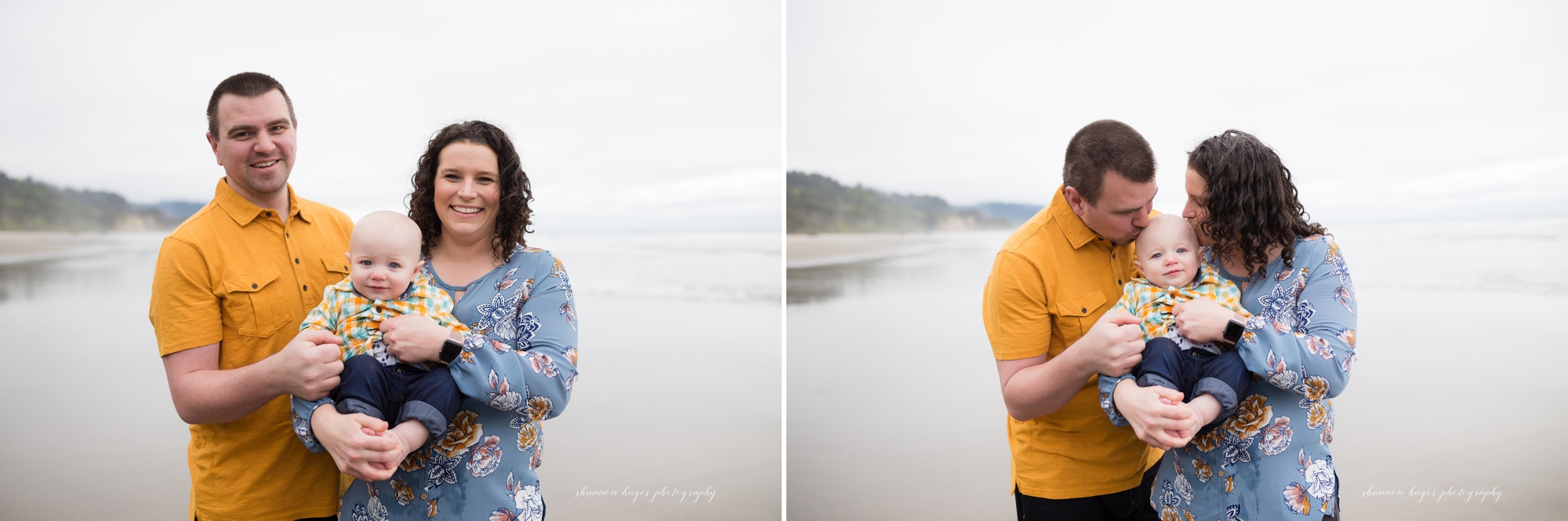 cannon beach family session, 1st birthday photos at the beach, portland family photographer, oregon coast photographer, shannon hager photography