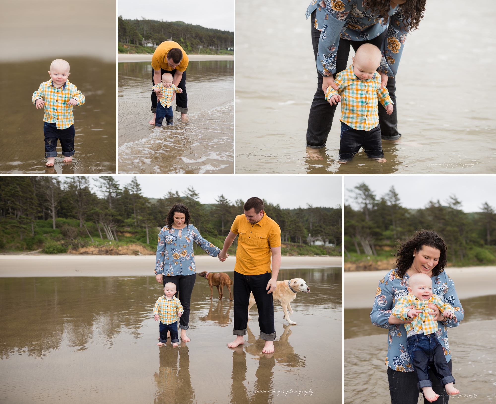 cannon beach family session, 1st birthday photos at the beach, portland family photographer, oregon coast photographer, shannon hager photography